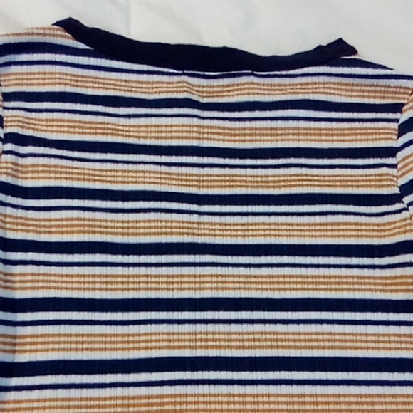 Striped Long Sleeve Top in Navy and White - Picture 9 of 9